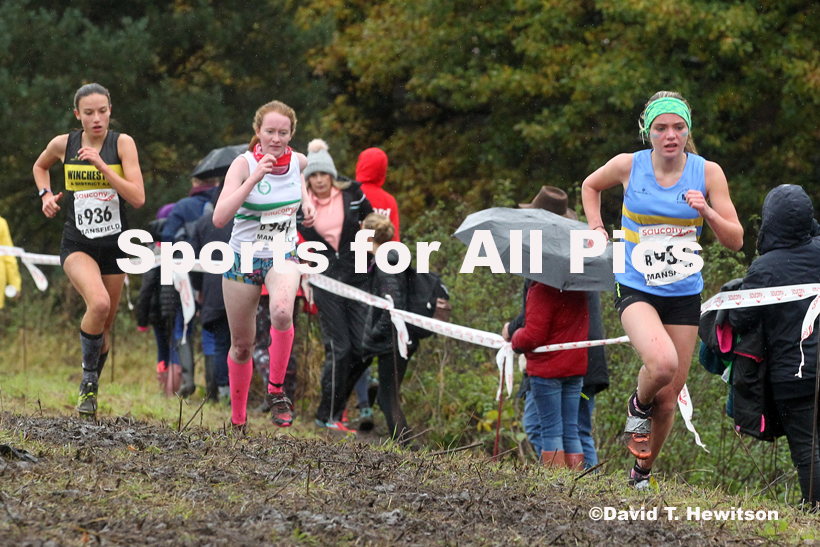 Girls under-15s, National Cross Country Relay Champs., Berry Hill Park, Mansfield.  Photo: David T. Hewitson/Sports for All Pics